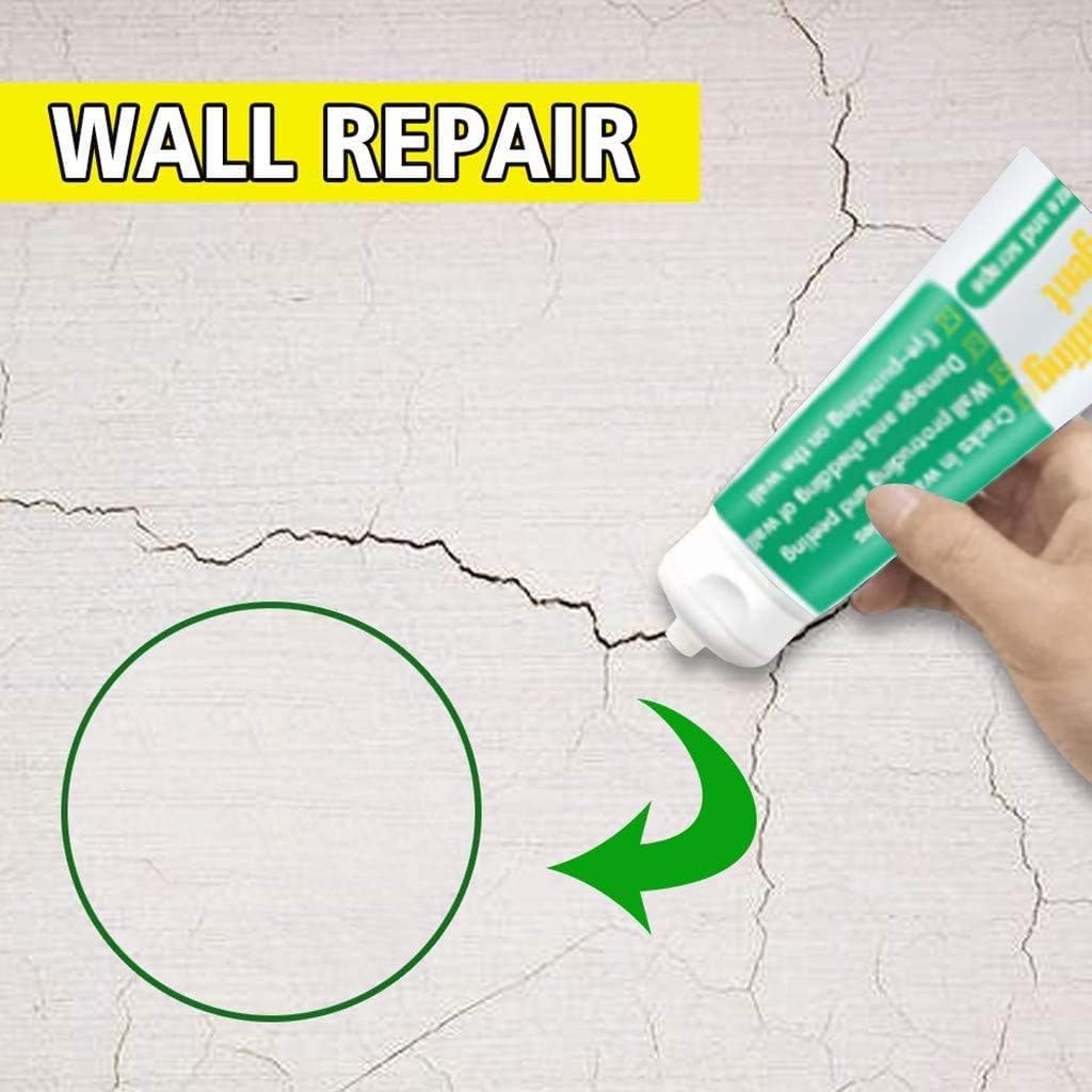 Wall Repair Kit with Ready Mixed Wall Filler & Self-Adhesive Drywall Patch, Quick DIY Fix for Wall Holes Cracks - Image 5