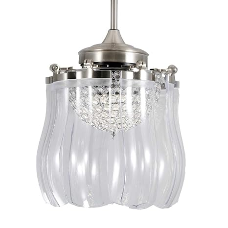 42 Inch Crystal Ceiling Fan Light With Remote Control