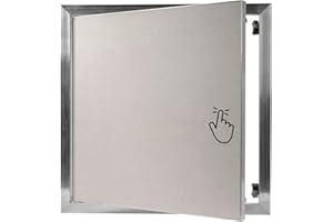 Repa Market 16 x 16 Inch Access Panel for Drywall with Aluminum Frame/Wall Hole Cover/Access Door Panel with Click Function – Heavy-Duty Service Hatch for Plumbing, Electrical, HVAC Access Door