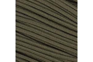 The Paracord Store | Type III 550 Paracord - 50 FT Hank, Ranger Green | Heavy Duty 7 Strand Tactical Paracord - USA Made Nylon Outdoor Parachute Cord for Camping, Fishing & More - Survival Cord