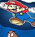 Super Mario Who's With Me Microraschel Blanket, 62-Inches by 90-Inches