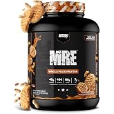 REDCON1 MRE Whole Food Protein Powder, Peanut Butter Cookie - Meal Replacement Made with Animal and Plant Based Protein Sources, Nutrient and Calorie Dense, 0g Added Sugar (24 Servings)