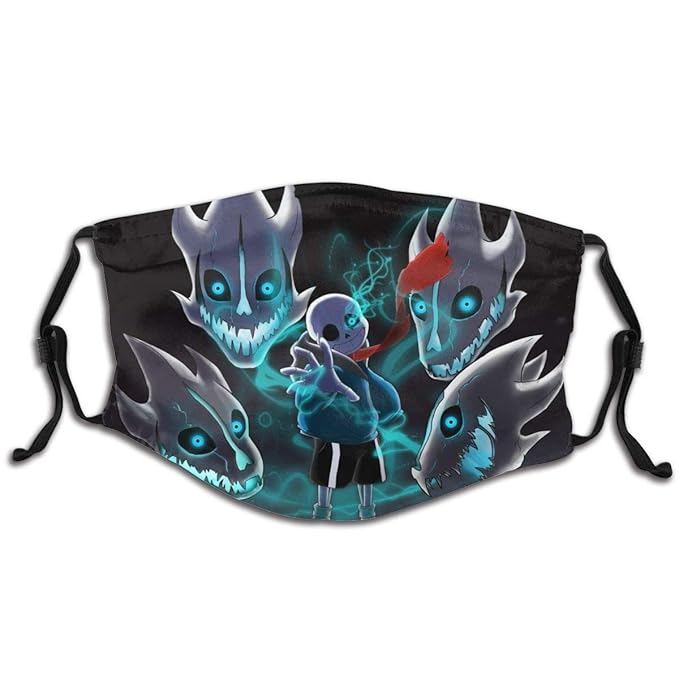 Undertale Sans Kids Dust Mask Reusable Half Face Cover Balaclava