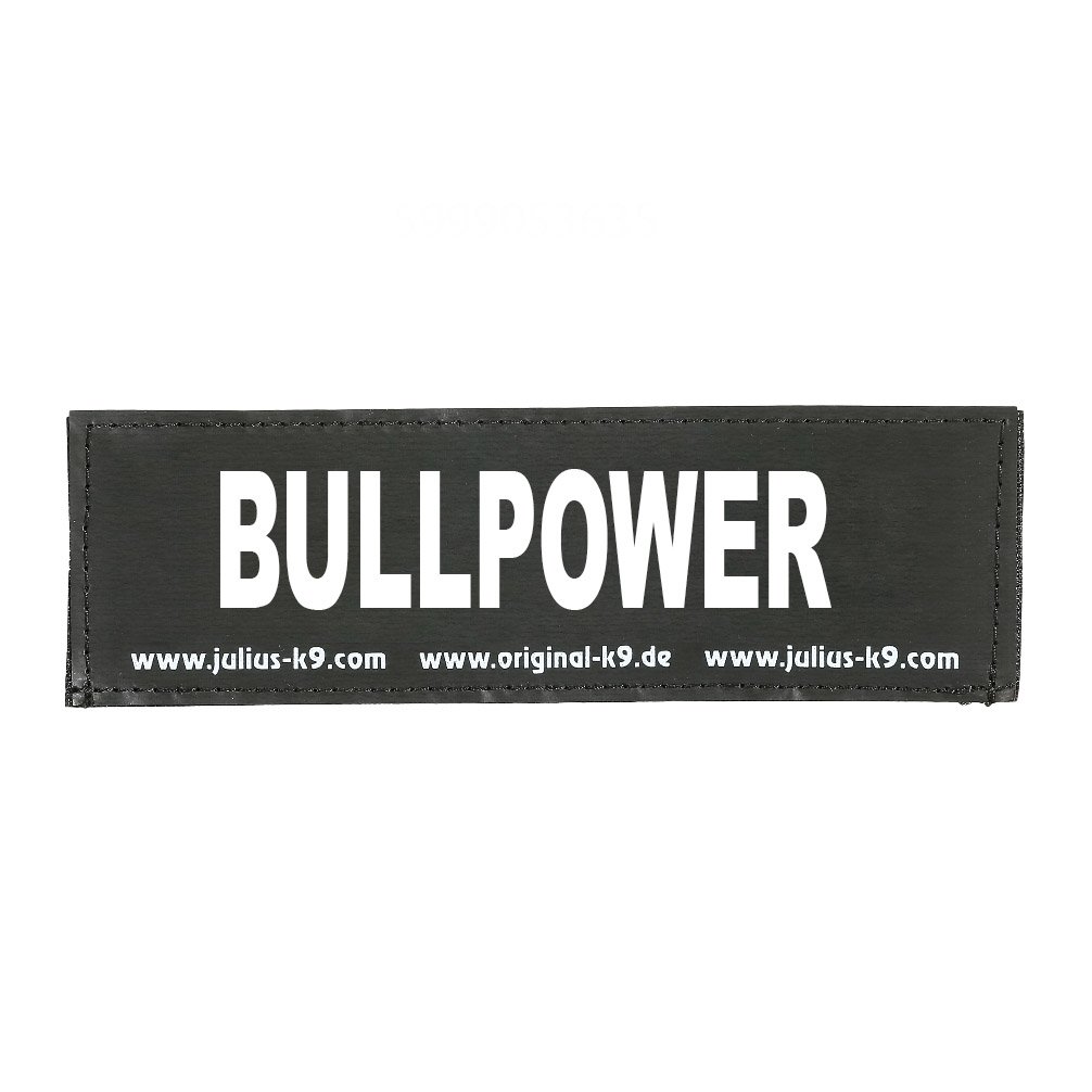 Julius-K9 Original Interchangeable Patch, Small, Black, Bullpower