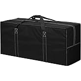 iFARADAY 155L Oversized Duffle Bag - 42” Extra Large Heavy Duty Water Resistant Travel Bag for Camping Moving Storage (Black)