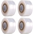 kulusion 4 Pcs Grafting Tape for Fruit Trees Floral Tape Grafting Tools Plant Tape Garden Plant Nursery Tape PE Stretchable Self Adhesive Membrane Clear Floristry Film