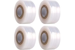 Kulusion 4 Pcs Grafting Tape for Fruit Trees - Floral Tape Grafting Tools - Plant Tape - PE Stretchable Self Adhesive Membrane - Clear Floristry Film