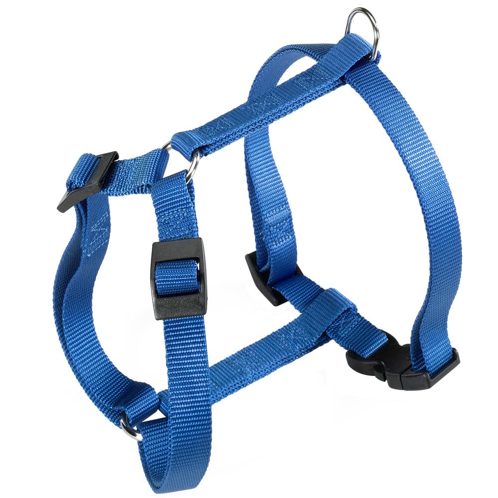 Ferplast Dog Harness Medium CHAMPION M, Dog Harness Adjustable in 3 Points, Easy to Wear, Chest 44-72 cm. Blue
