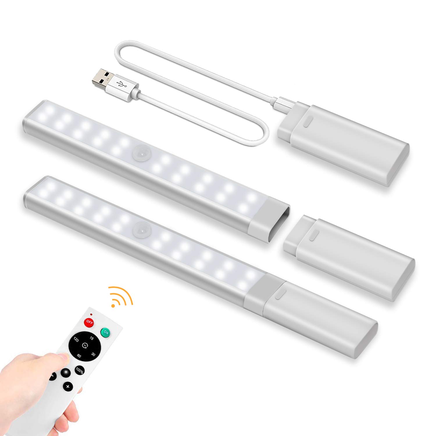 LED Closet Light with Remote Control Anbock Wireless Under