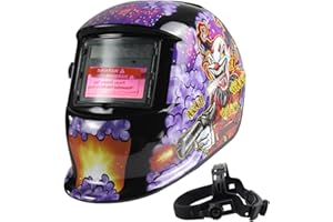 TIANLYLIN Welding Helmet Auto Darkening Solar Powered with Adjustable Shade 4/9-13 for Tig Mig Arc Weld Mask (Joker)