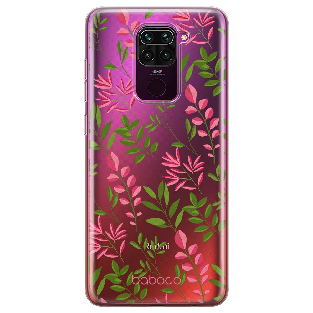 Babaco ERT GROUP mobile phone case for Xiaomi REDMI NOTE 9 original and officially Licensed pattern Plants 013 optimally adapted to the shape of the mobile phone, partially transparent