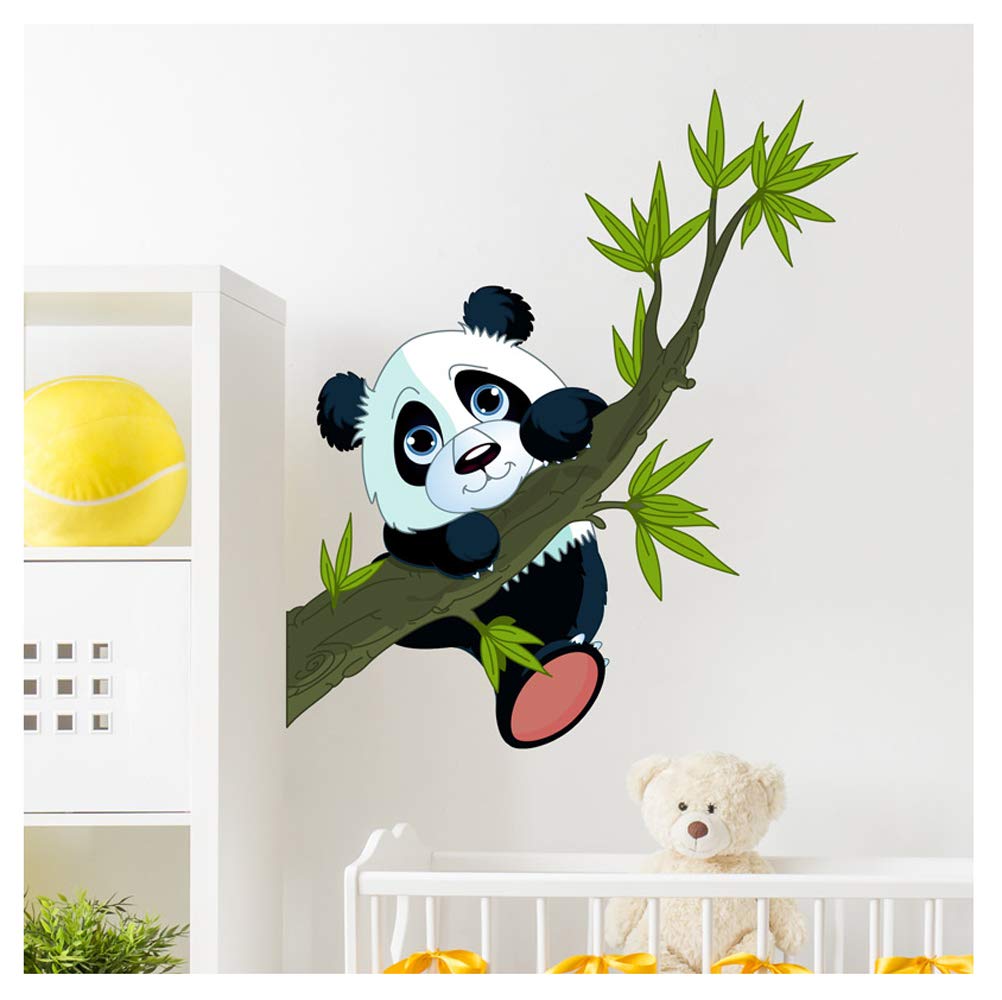 Stickers Children | Wall Decal Happy Panda – Wall Decoration Kids’ Room - 40 x 35 cm