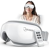 Cotsoco Eye Massager with Remote, Sleep Mask with Heat, Headache Massager Scalp for Migraine and Compression, Christmas Birthday Gifts for Women Men, Relaxing Eyes and Better Sleep Relief Stye Eye