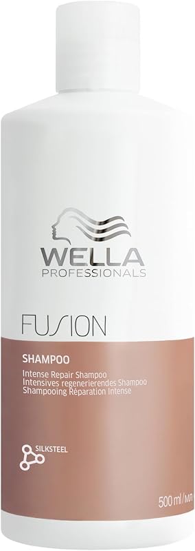 Profissionais FUSION Intense Repair Champô para Cabelo Seco e Danificado - Brilho e Anti-Quebra, 500ml