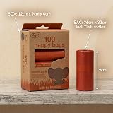 Tidyz TidyZ 100 Nappy Bags with Tie Handles 4 Rolls 25 Pack Degradable view 3