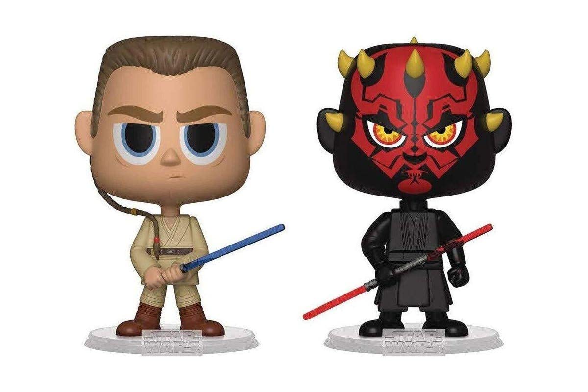 Funko VYNL 4" 2-Pack: Star Wars: Darth Maul & Obi Wan - (the Phantom Menace), Multi - Collectable Vinyl Figure - Gift Idea - Official Merchandise - Toys for Kids & Adults - Movies Fans