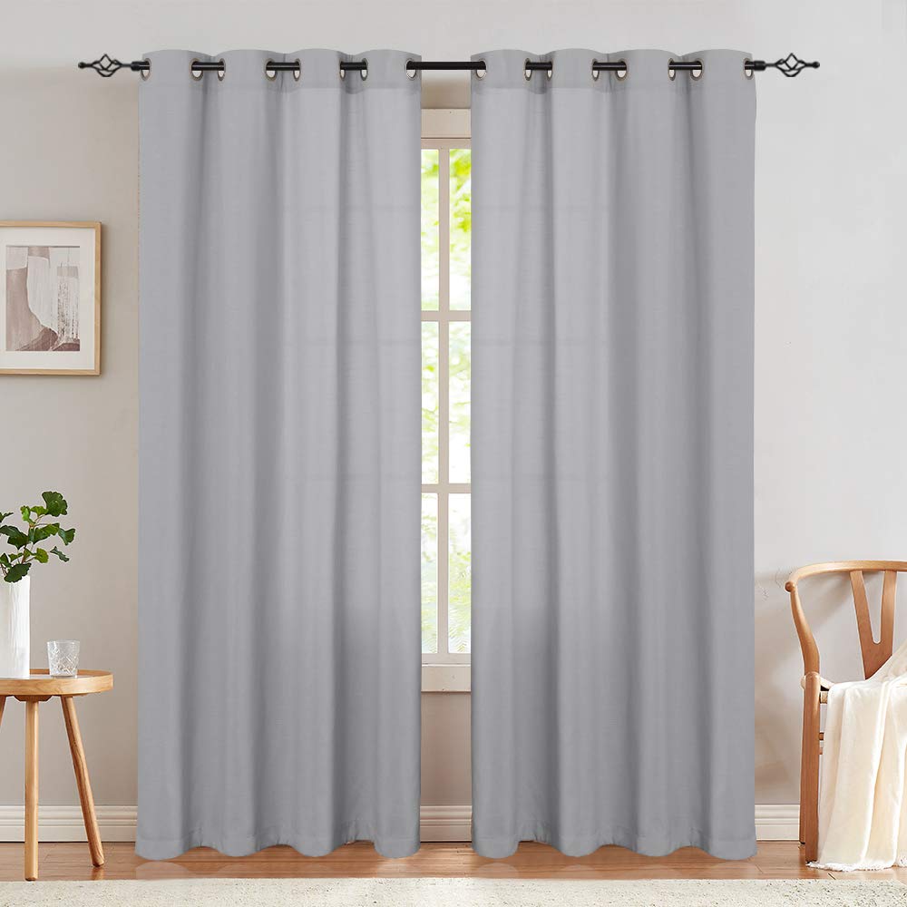 Window Treatment Sets jinchan Beige Textured Drape for ...