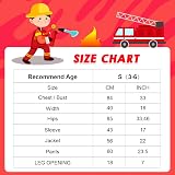 LOYO Kids Firefighter Costume Role Play Set 3-6 Years Fireman Outfit view 5