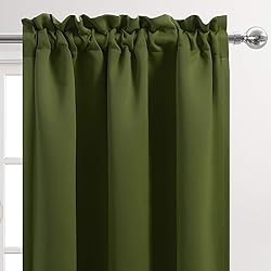 DWCN Blackout Valance for Windows Rod Pocket Window