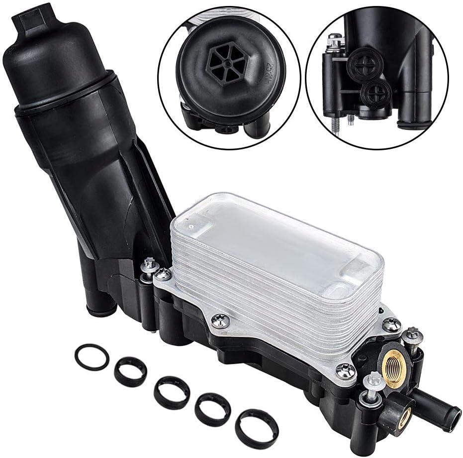 Engine Oil Cooler Filter Housing Adapter Compatible with