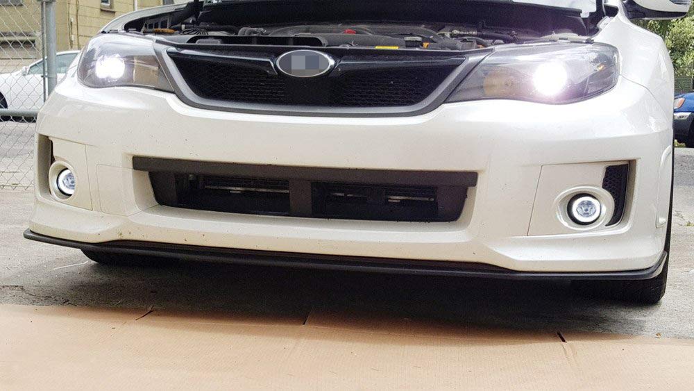 NSLUMO White LED Halo Ring Fog Light Kit For 2008-2010 Subaru Impreza WRX Sedan (Non-STI) - Clear Lens