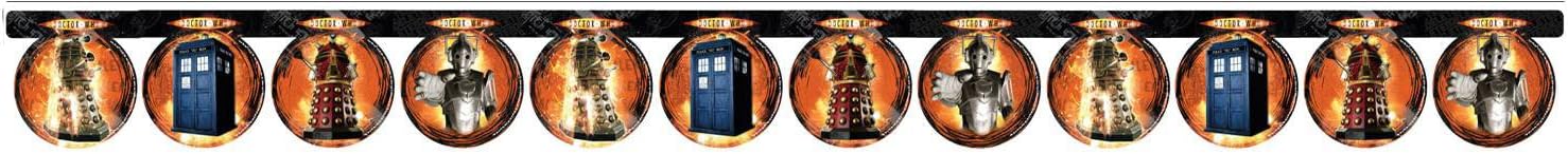 "New Dr. Who Party Banner, 262x20 cms"