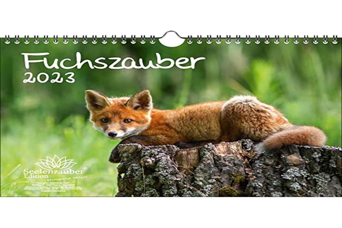 Fuchzauber DIN A4 Calendar for 2023 Fox and Foxes - Seelenzauber