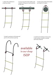 Rope Ladder Fire Escape 8ft | Emergency Extension