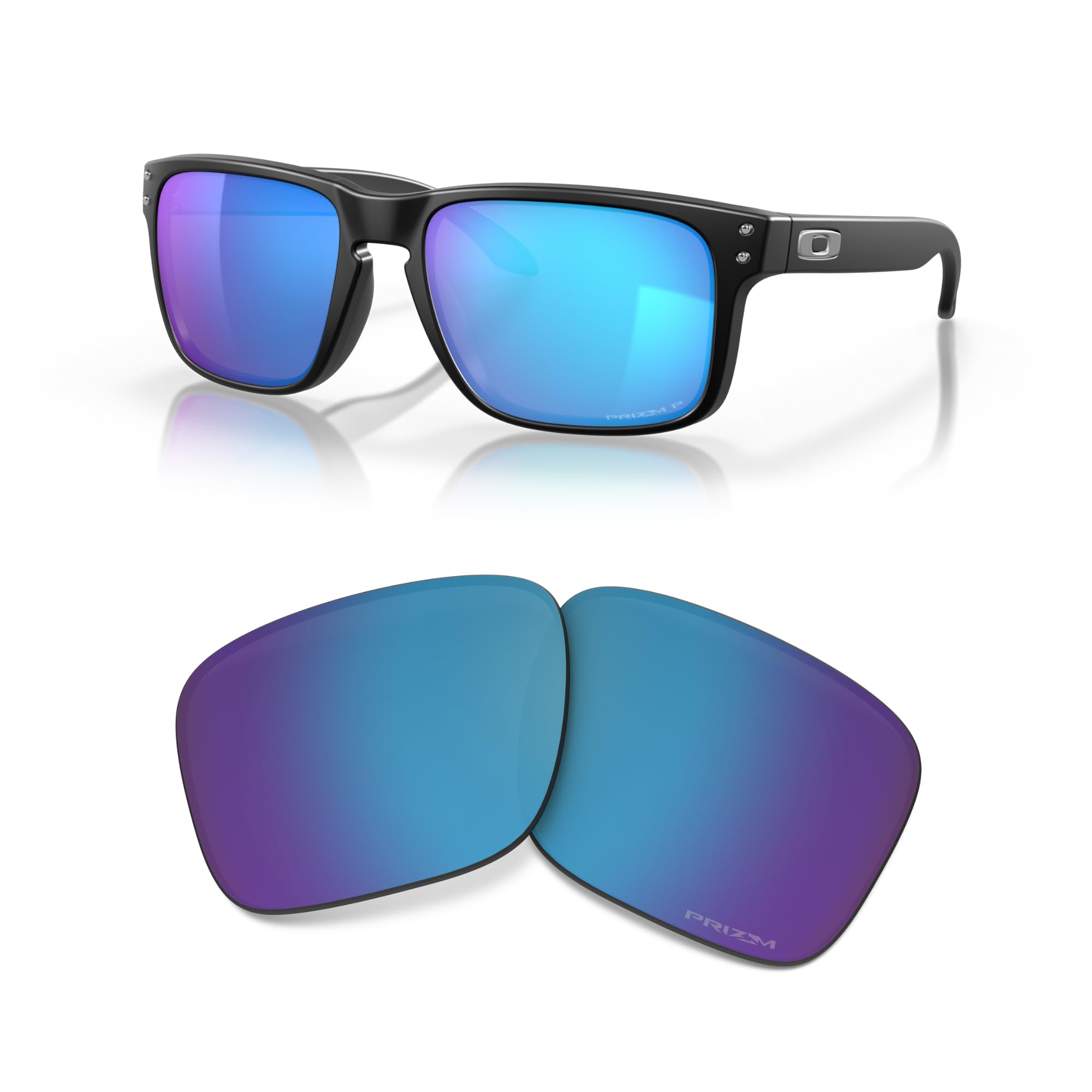 Photo 1 of Oakley Original Holbrook XL OO9417 00000159 PRIZM Sapphire Iridium Polarized Replacement Lenses For Men For Women + Bundle Microfiber Pouch