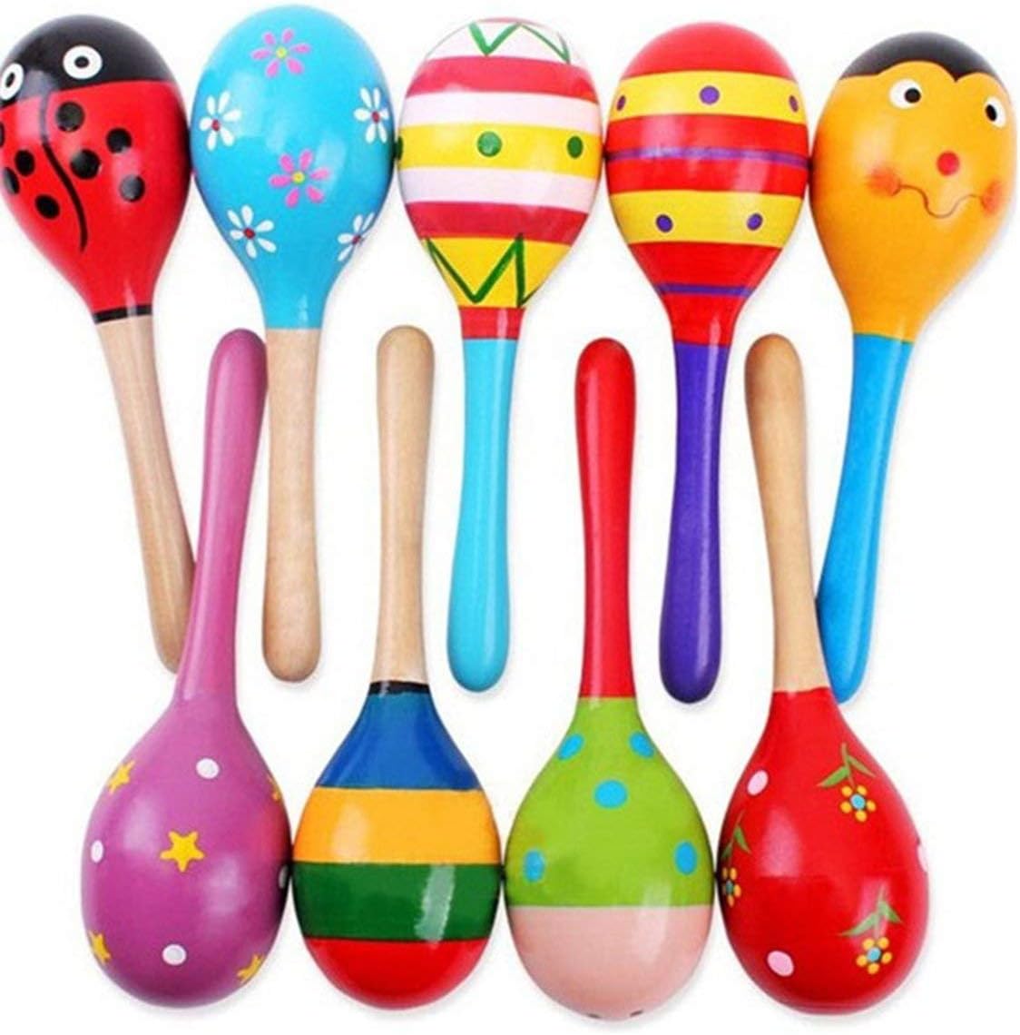 Juguetes Para Bebes Sonajero De Madera Lindo Mini Martillo De Arena Maracas Instrumento Musical Juguetes Regalos Para Ninos Color Negro Juguetes De Bano Actividad Y Entretenimiento Bel Potolok By