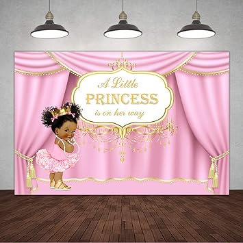 pink and gold royal princess baby shower