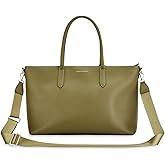 KATIE LOXTON You Got This Womens Vegan Leather Zippered Large Changing Tote Bag Organizer in Olive Green