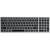 Satechi Slim X2 Bluetooth Backlit Keyboard, Multi-Device Sync, Space Gray | Illuminated keys, for MacBook, iPad, iPad mini, Mac mini, iMac