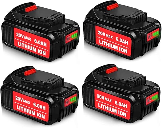 Amazon Com 4pack Dcb205 20v Max 5 0ah Lithium Ion Compatible With Dewalt 20v Battery Dcb200 Dcb204 Dcb206 Dcb205 2 Dcb201 Dcb203 Electronics