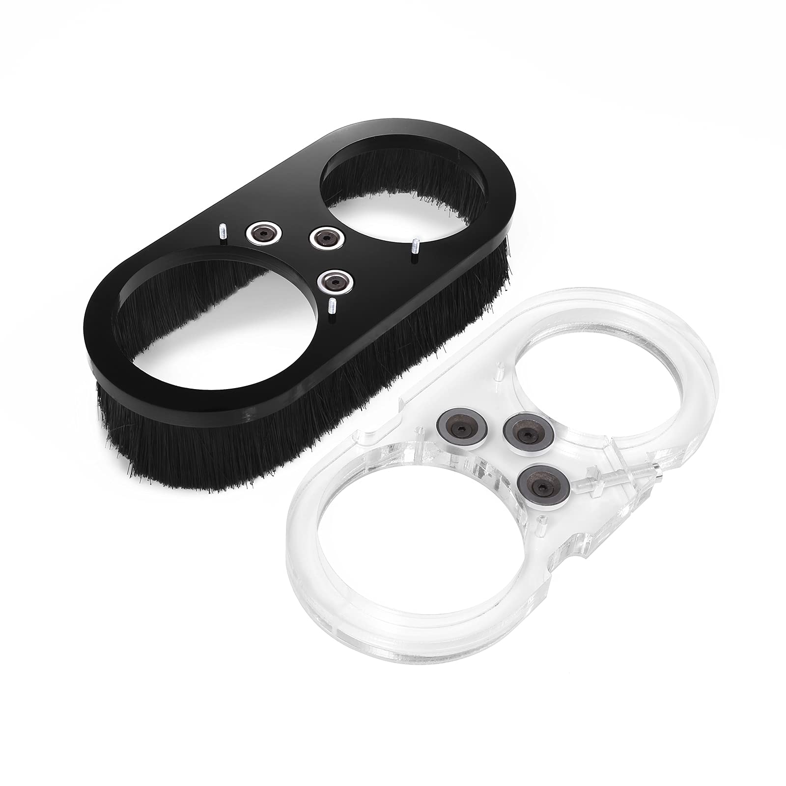 Genmitsu CNC Dust Shoe 69mm Spindle Acrylic Cover Cleaner for CNC Router PROVerXL 4030/ CNC Machines with a 69mm Diameter Motor, Hose Adapter Diameter 76.2 mm (3.0