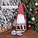 VIAME Christmas Gnome Large Size Holiday Gifts Santa Decoration Swedish Tomte Plush Doll Figurines Handmade Ornament - 32 Inches