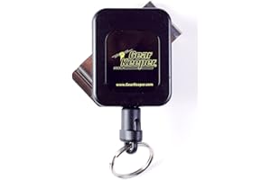 Hammerhead Industries Gear Keeper, Key Retractor with Stainless Steel Rotating Belt Clip, Made in USA