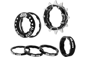 Bike Single Speed Conversion Kit 12T13T/14T/15T/16T/17T/18T/19T/20T/21T/22T Bicycle Single Speed Cassette & Spacers Accessori