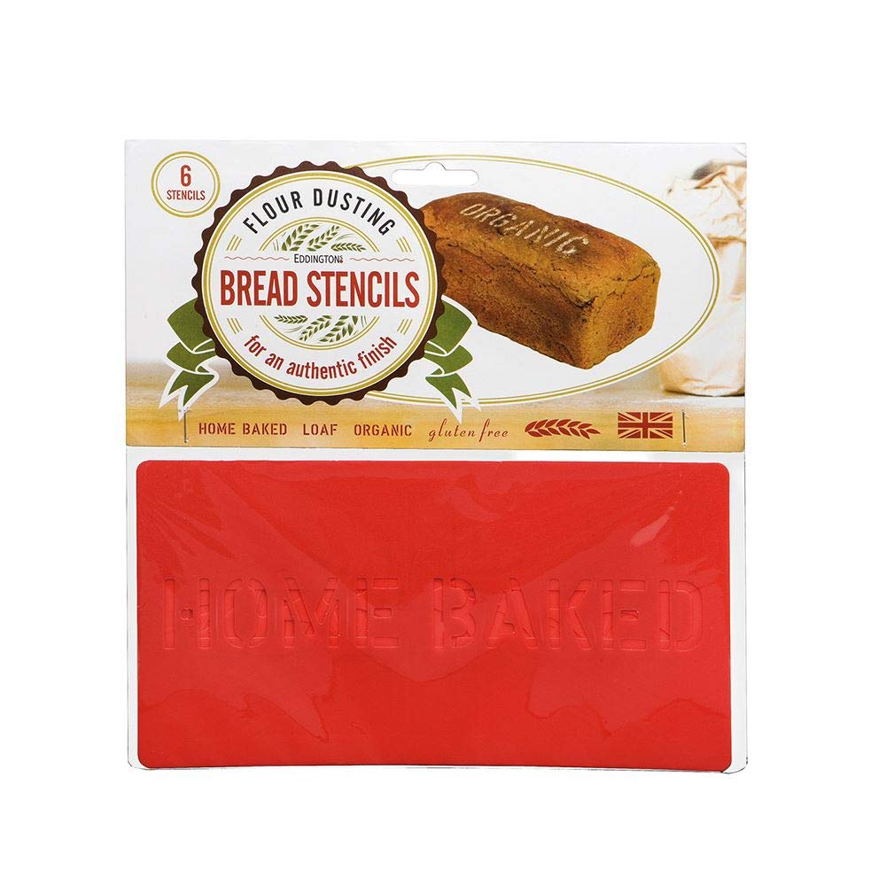 Eddingtons Set of 6 Bread Stencils, Red