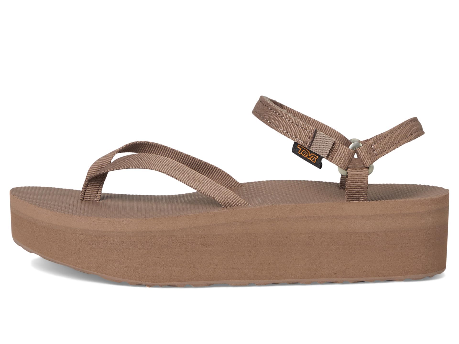 Teva Women's Flatform Sandal Slim, Caribou, 8