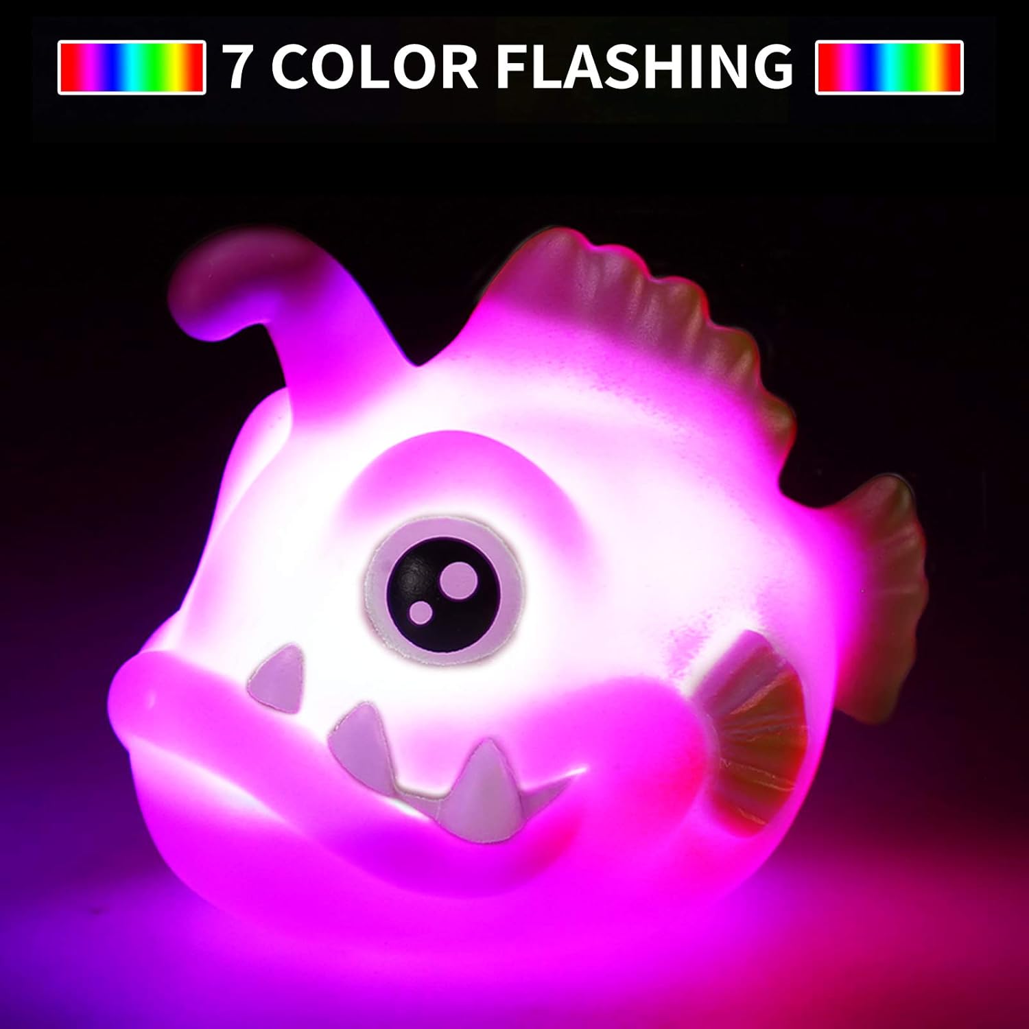 Bath Toys, 12 Pcs Light Up Ocean Sea Animal Set, Flashing Colorful LED Light Floating Bathtub Toys for Baby Infant Kid Toddler Preschool, Great Gift for Bathroom Water Tub Games Swimming Pool Party: Toys & Games