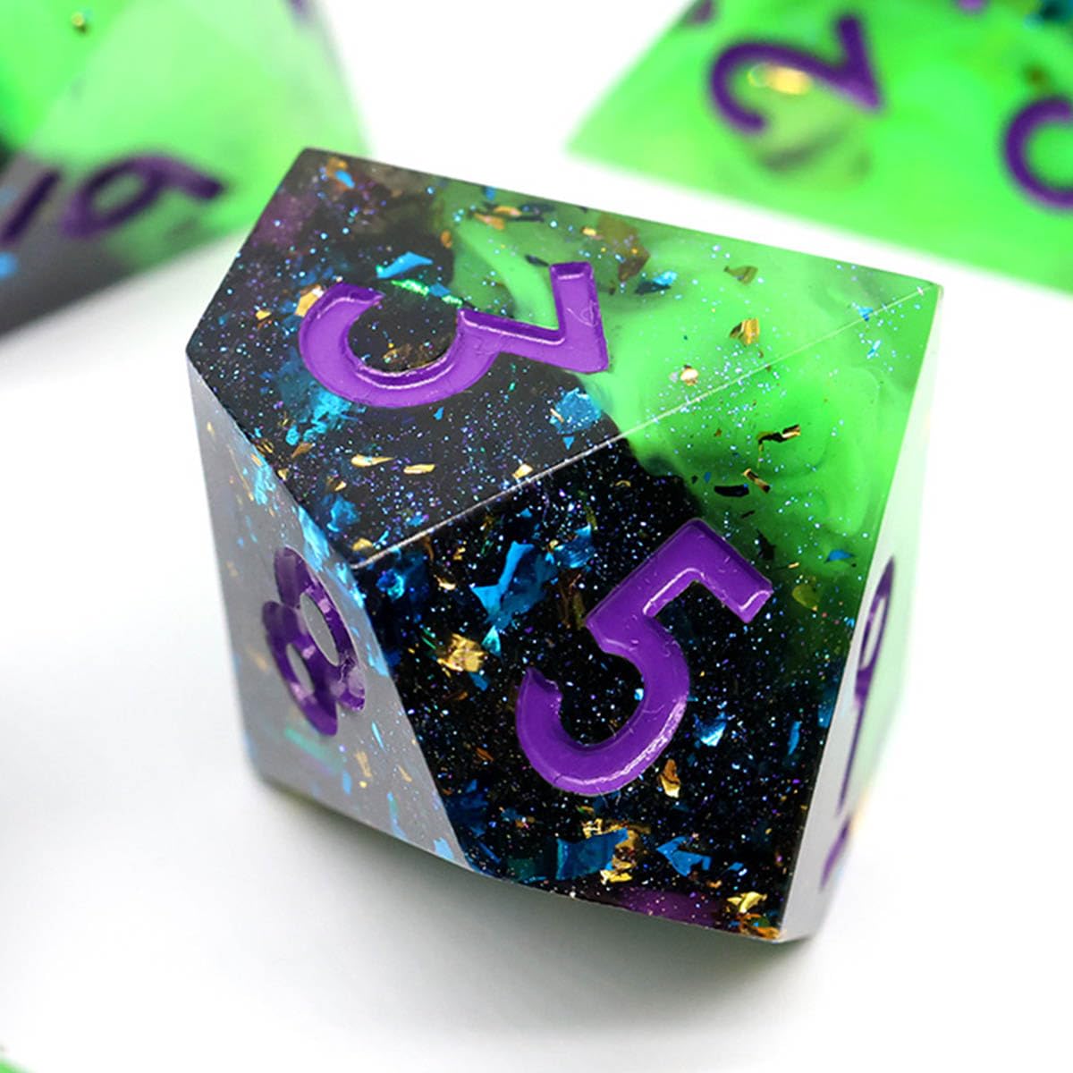 XTechnor DND Dice Set 7PCS Handmade Sharp Edge