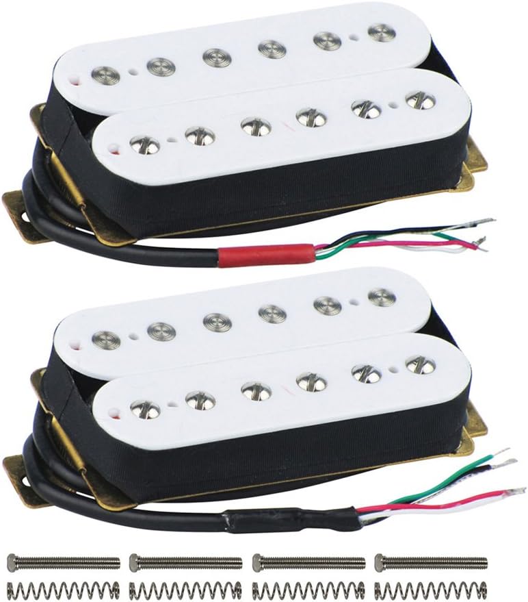 FLEOR Set of Neck/Bridge(50mm/52mm) Humbucker Guitar Pickup Alnico 5