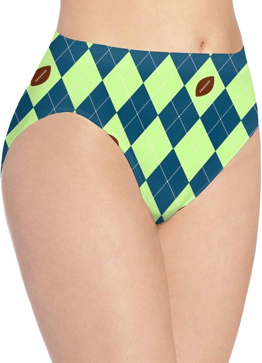 Double Y Women's Hipster Panties Seahawks Seattle Football Argyle