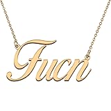 HUAN XUN Customized Custom Simple Any Name Necklace