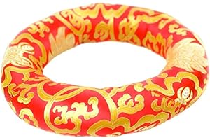 Dharma Guru Cushion Pillow for Tibetan Singing Bowl (Red, 6 Inch)