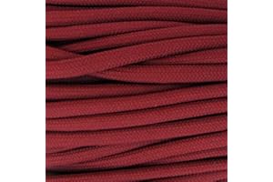 PARACORD PLANET 10 20 25 50 100 Foot Hanks and 250 1000 Foot Spools of Parachute 550 Cord Type III 7 Strand Paracord (Crimson 100 Feet)