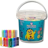 Little Brian Paint Sticks Kids 20 Pack Assorted Colours with Storage Bucket