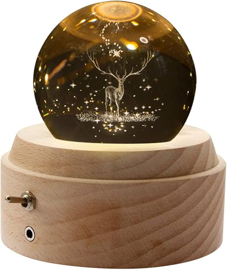 Amazon オルゴール クリスタル ボール 木製手作りかわいい おしゃれ