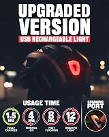 Victgoal Bike Helmet with USB Rechargeable LED Light Yellow L 57-61 cm view 4